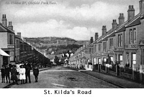 Old photograph of Saint Kilda's Road